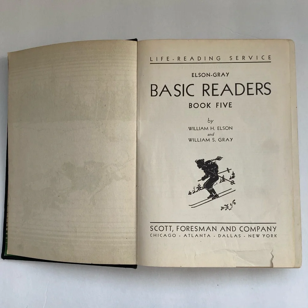 Vintage Basic Readers Book Five 1931 Elson-Gray Primer